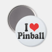 Aimant J'aime le pinball (Recto/Verso)