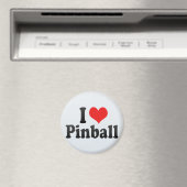 Aimant J'aime le pinball (In Situ (Lave-vaisselle))