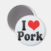 Aimant J'Aime Le Porc (Recto/Verso)