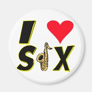 Aimant J'aime le saxo