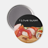 Aimant J'Aime Le Sushi (Recto/Verso)