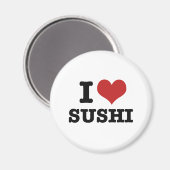 Aimant J'Aime Le Sushi (Recto/Verso)