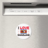 Aimant J'aime le Swaziland (In Situ (Lave-vaisselle))