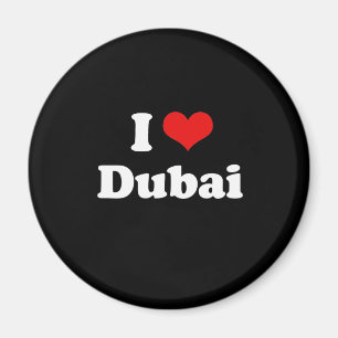 Aimant J'aime le T-shirt de Dubaï