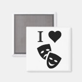 Aimant J'aime le théâtre (Recto/Verso)