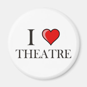 Aimant J'aime le théâtre