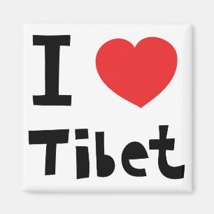 Aimant J'aime le Thibet