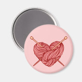 Aimant J'aime le Tricot (Recto/Verso)