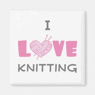 Aimant J'aime le Tricot