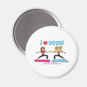 Aimant j'aime le yoga (Recto/Verso)