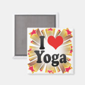 Aimant J'aime le yoga (Recto/Verso)