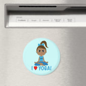 Aimant J'Aime Le Yoga ! (In Situ (Lave-vaisselle))