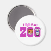 Aimant J'aime le zoo (Recto/Verso)