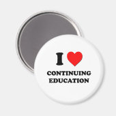 Aimant J'aime l'éducation permanente (Recto/Verso)