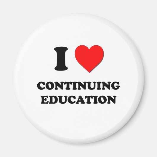 Aimant J'aime l'éducation permanente (Devant)