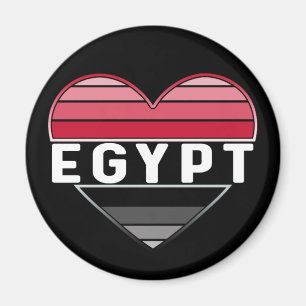 Aimant J'aime l'Egypte, le coeur égyptien