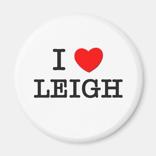 Aimant J'aime Leigh (Devant)