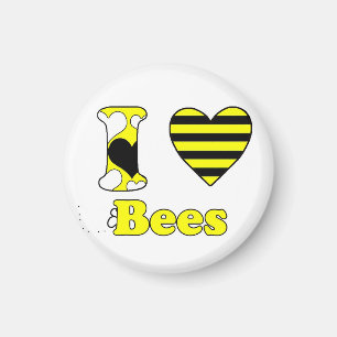 Aimant J'aime les abeilles