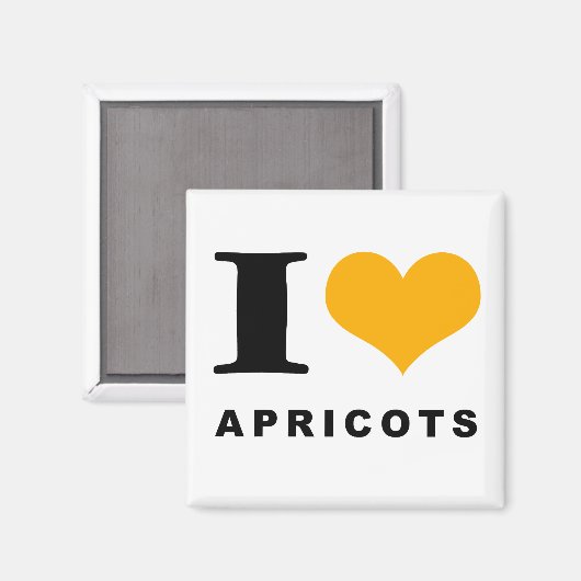 Aimant J'aime les abricots (Recto/Verso)