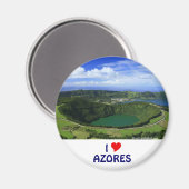 Aimant J'aime les Açores (Recto/Verso)