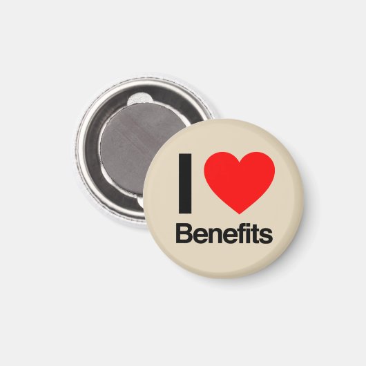 Aimant j'aime les avantages (Recto/Verso)