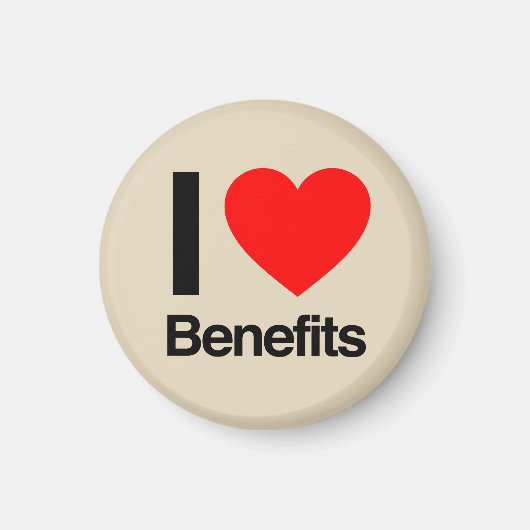 Aimant j'aime les avantages (Devant)