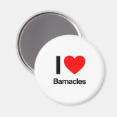 Aimant j'aime les barnacles (Recto/Verso)