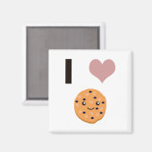 Aimant J'aime les biscuits d'avoine (Recto/Verso)
