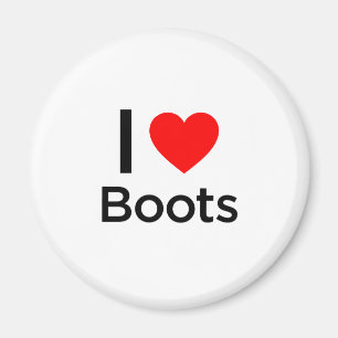 Aimant J'aime les bottes