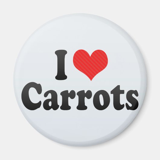 Aimant J'aime les carottes (Devant)