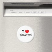 Aimant J'aime les cerveaux (In Situ (Lave-vaisselle))
