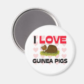 Aimant J'aime les cochons de Guinée (Recto/Verso)