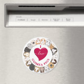 Aimant J'aime les cochons de Guinée (In Situ (Lave-vaisselle))