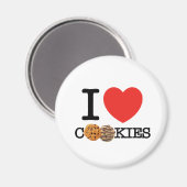 Aimant J'aime les cookies (Recto/Verso)