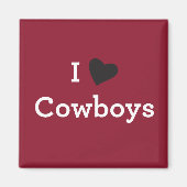 Aimant J'aime les cowboys (Devant)