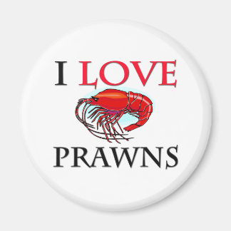 Aimant J'aime les crevettes