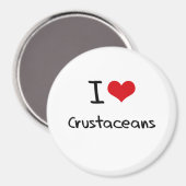 Aimant J'aime les Crustacés (Recto/Verso)