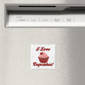 Aimant J'Aime Les Cupcakes (In Situ (Lave-vaisselle))