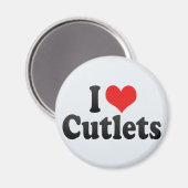 Aimant J'Aime Les Cutlets (Recto/Verso)
