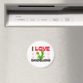 Aimant J'Aime Les Dandelions (In Situ (Lave-vaisselle))