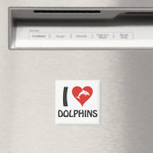 Aimant J'aime les dauphins (In Situ (Lave-vaisselle))