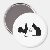 Aimant J'aime les deux (Recto/Verso)