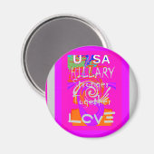 Aimant J'Aime Les Etats-Unis : Plus Forts Ensemble (Recto/Verso)