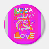 Aimant J'Aime Les Etats-Unis : Plus Forts Ensemble (Devant)