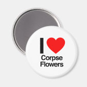 Aimant j'aime les fleurs de cadavres (Recto/Verso)