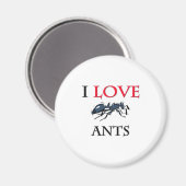 Aimant J'aime les fourmis (Recto/Verso)