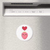 Aimant J'aime les fraises (In Situ (Lave-vaisselle))