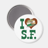 Aimant J'aime les funiculaires de San Francisco (Recto/Verso)