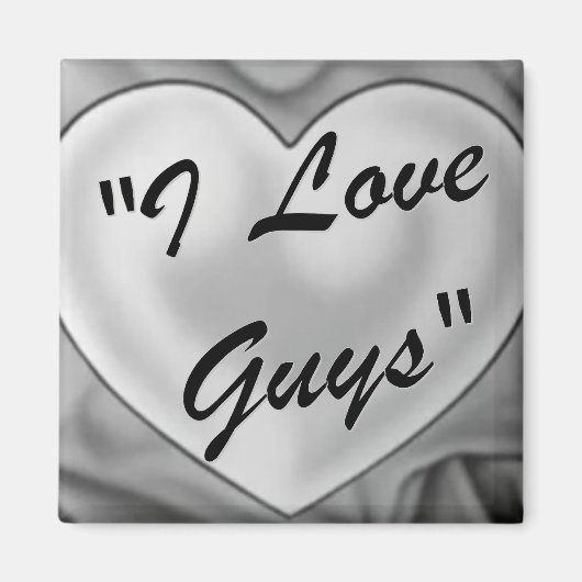 Aimant J'aime les gars (Devant)