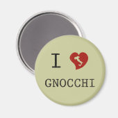 Aimant J'Aime Les Gnocchi (Recto/Verso)
